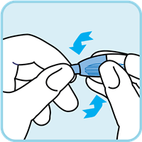 Opening the safety needle